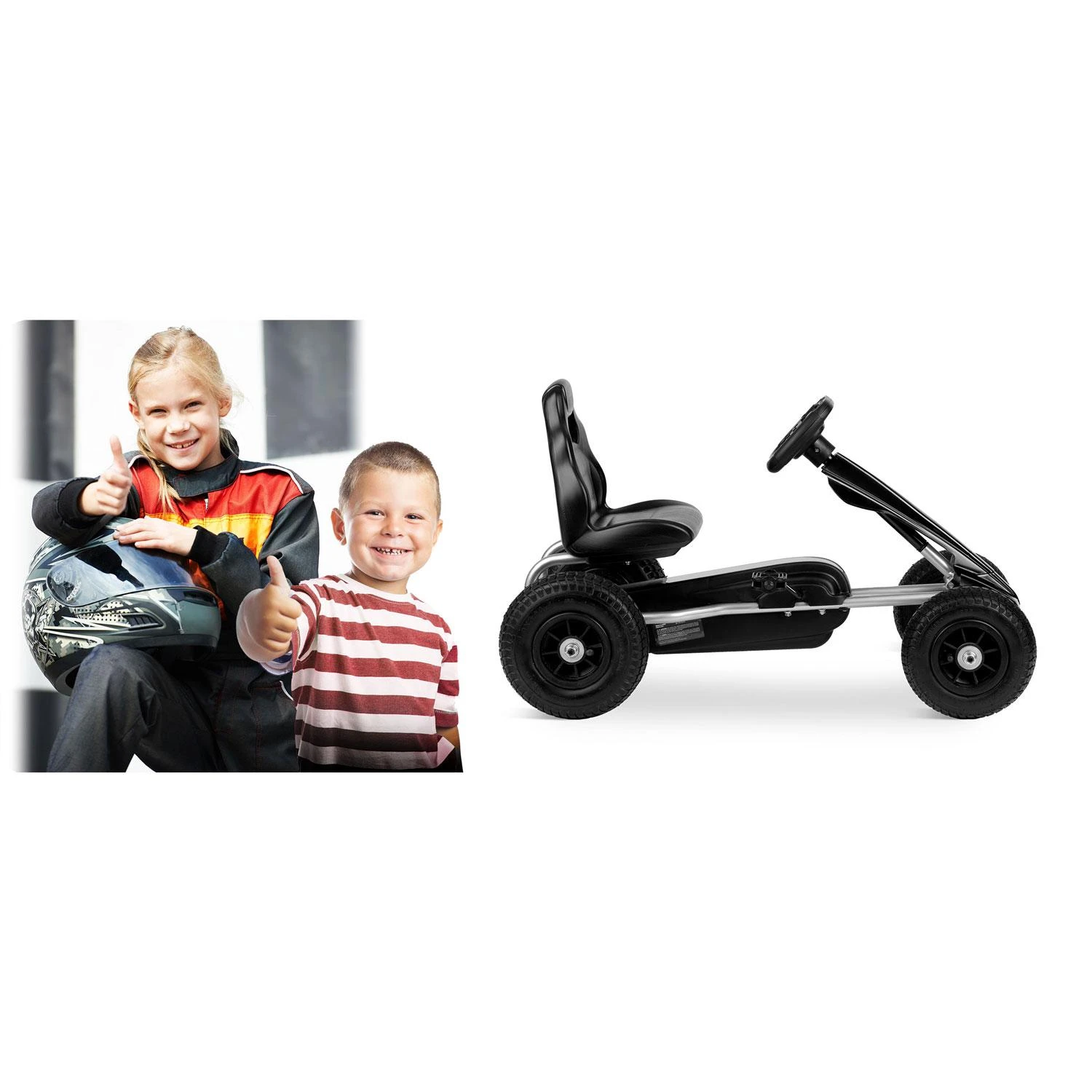 Vaikiškas pedalais minamas kartingas, Ricokids