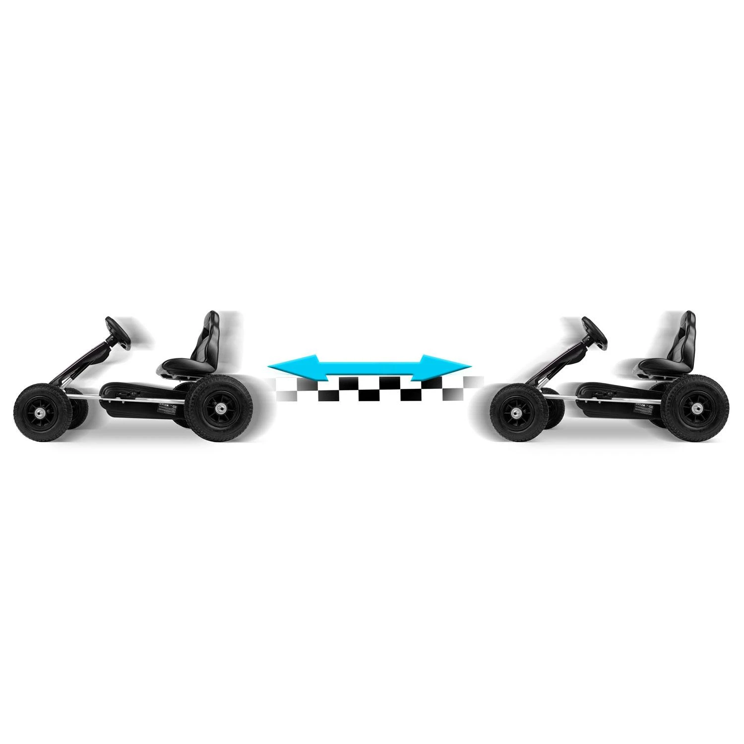 Vaikiškas pedalais minamas kartingas, Ricokids