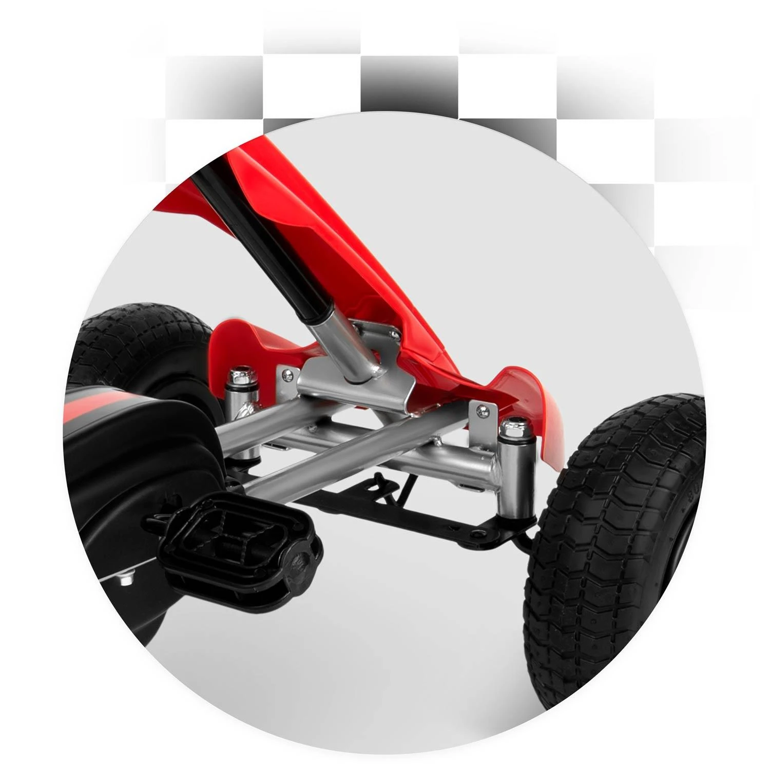 Vaikiškas pedalais minamas kartingas, Ricokids