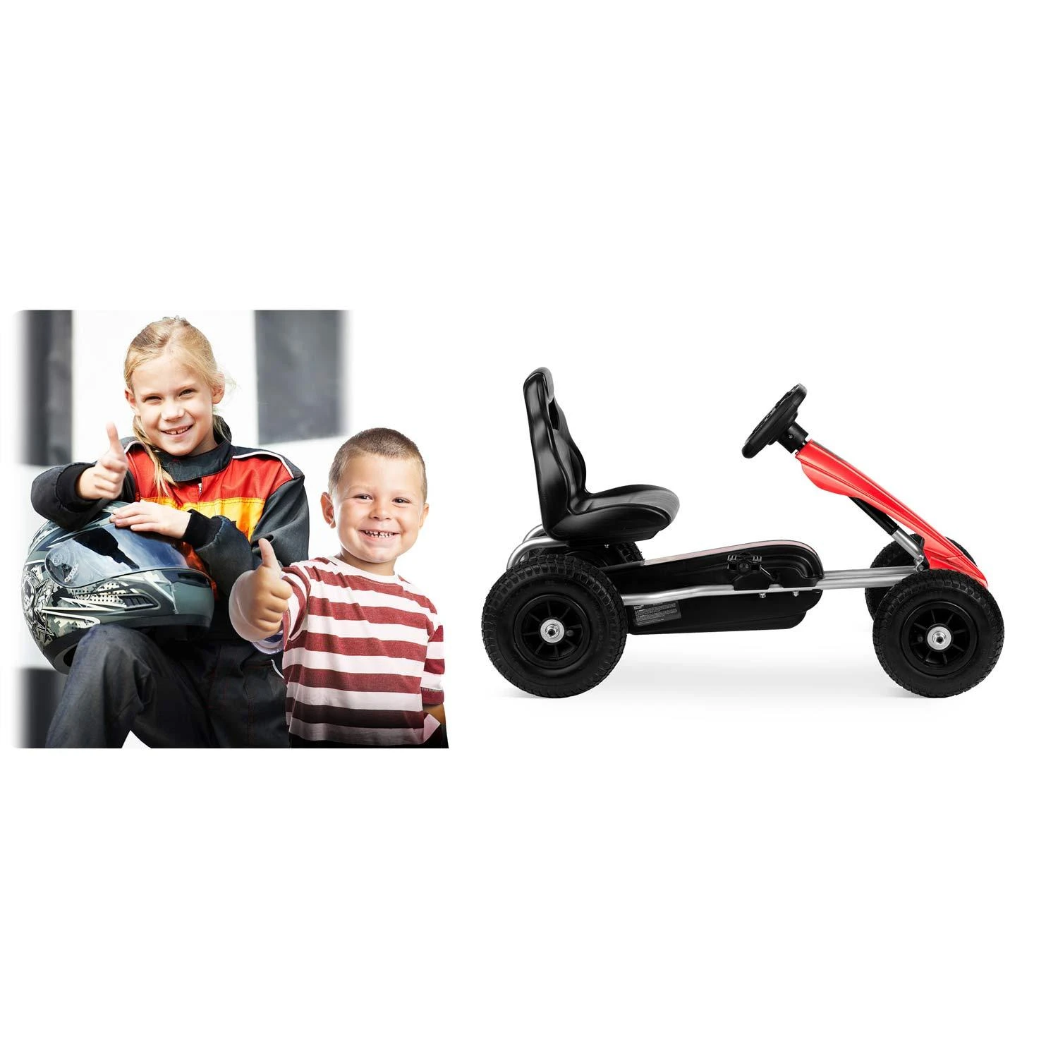 Vaikiškas pedalais minamas kartingas, Ricokids