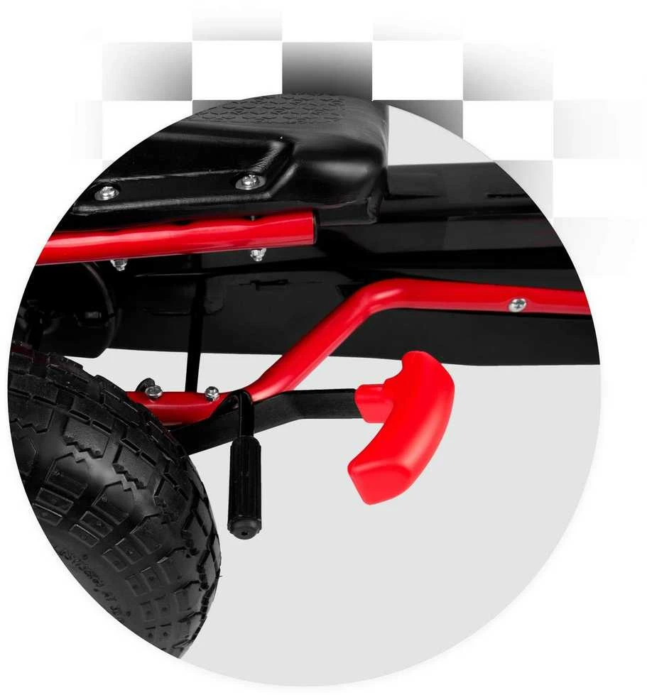 Vaikiškas pedalinis gokartas RK-593 raudonas
