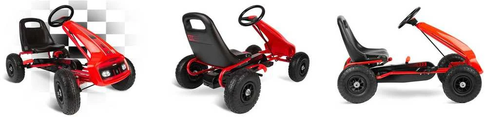 Vaikiškas pedalinis gokartas RK-593 raudonas