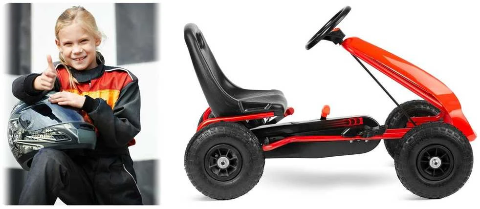 Vaikiškas pedalinis gokartas RK-593 raudonas