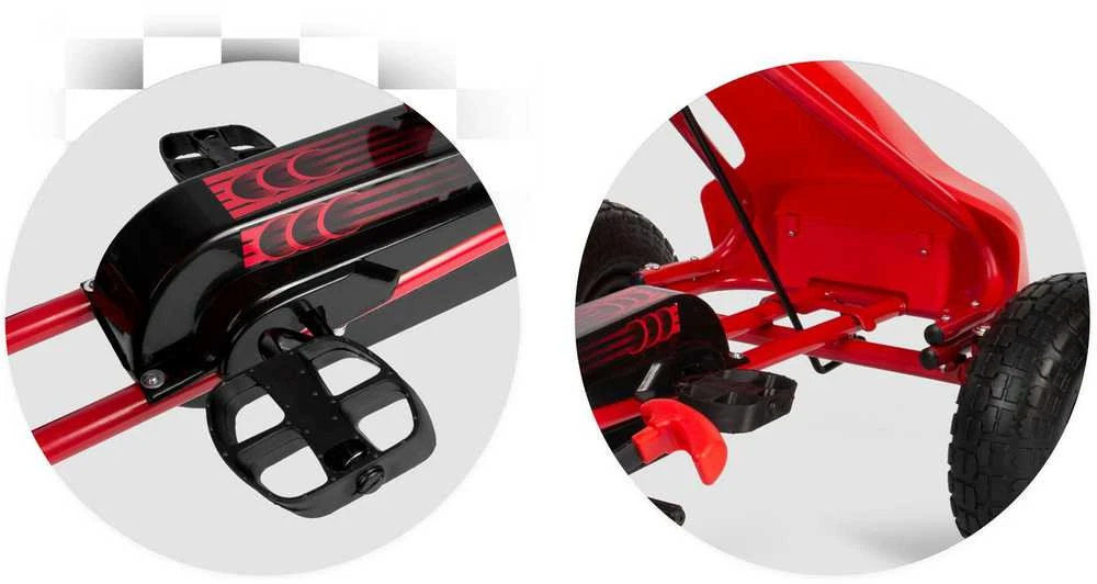 Vaikiškas pedalinis gokartas RK-593 raudonas