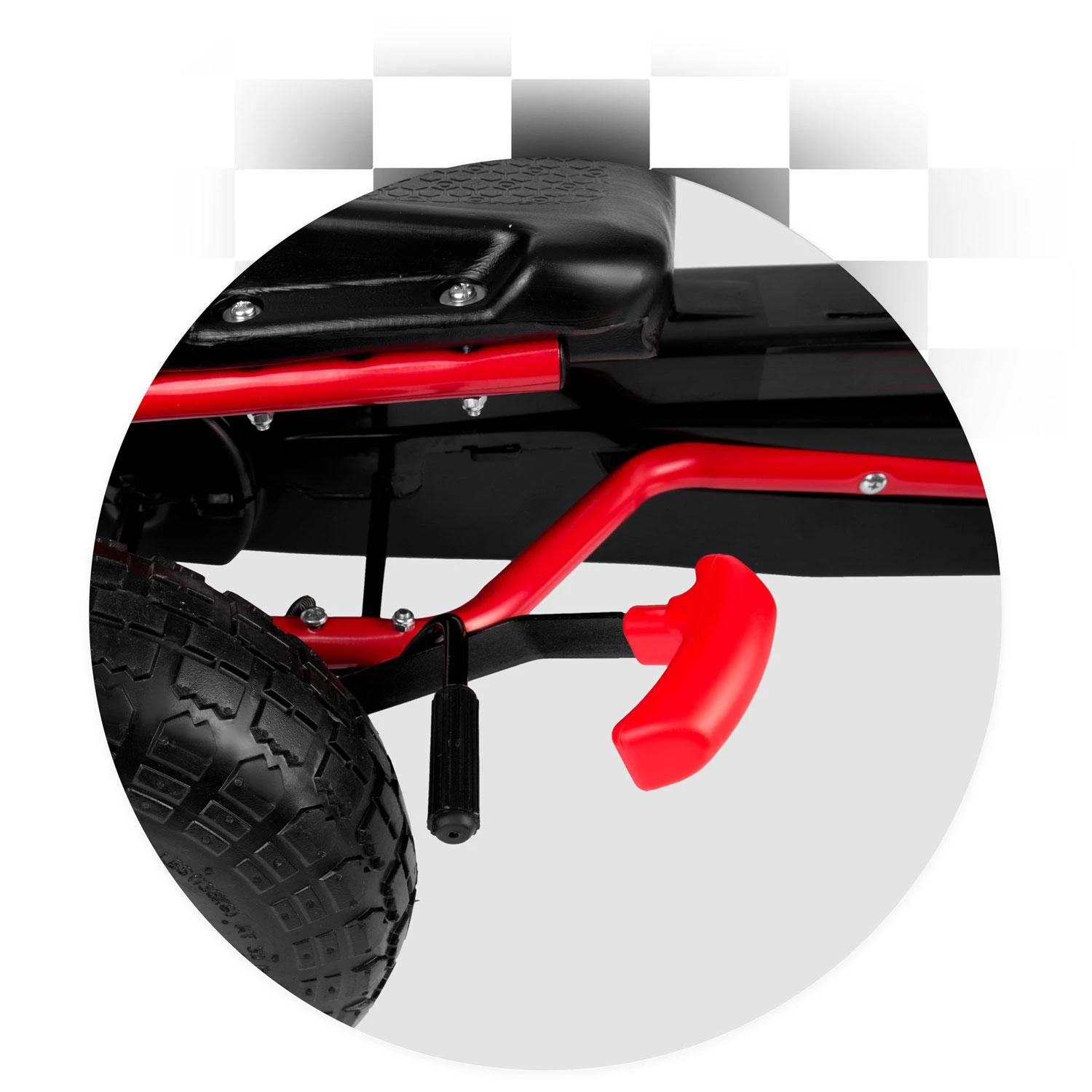 Ricokids Vaikiškas pedalinis gokartas RK-594 raudonas