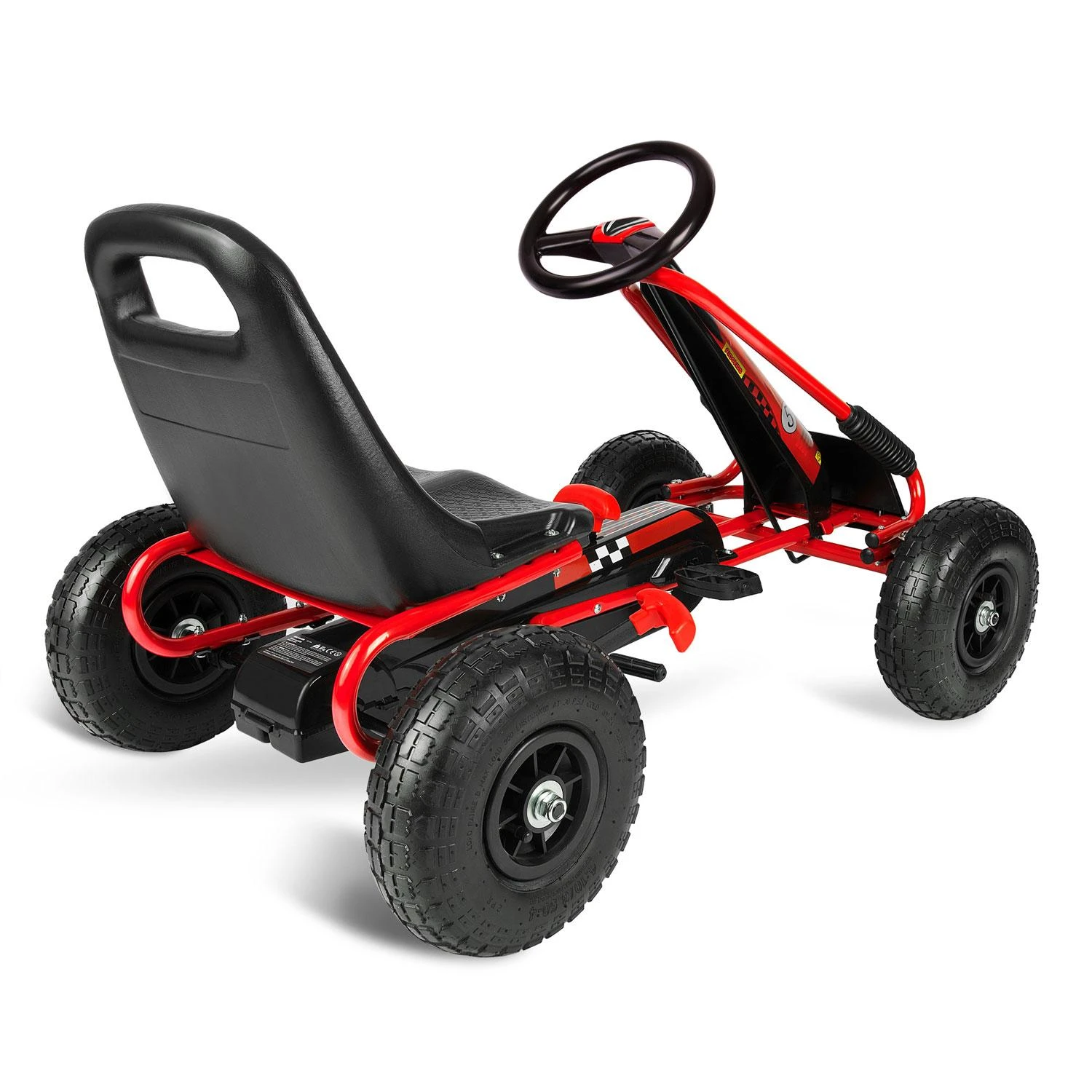 Ricokids Vaikiškas pedalinis gokartas RK-594 raudonas