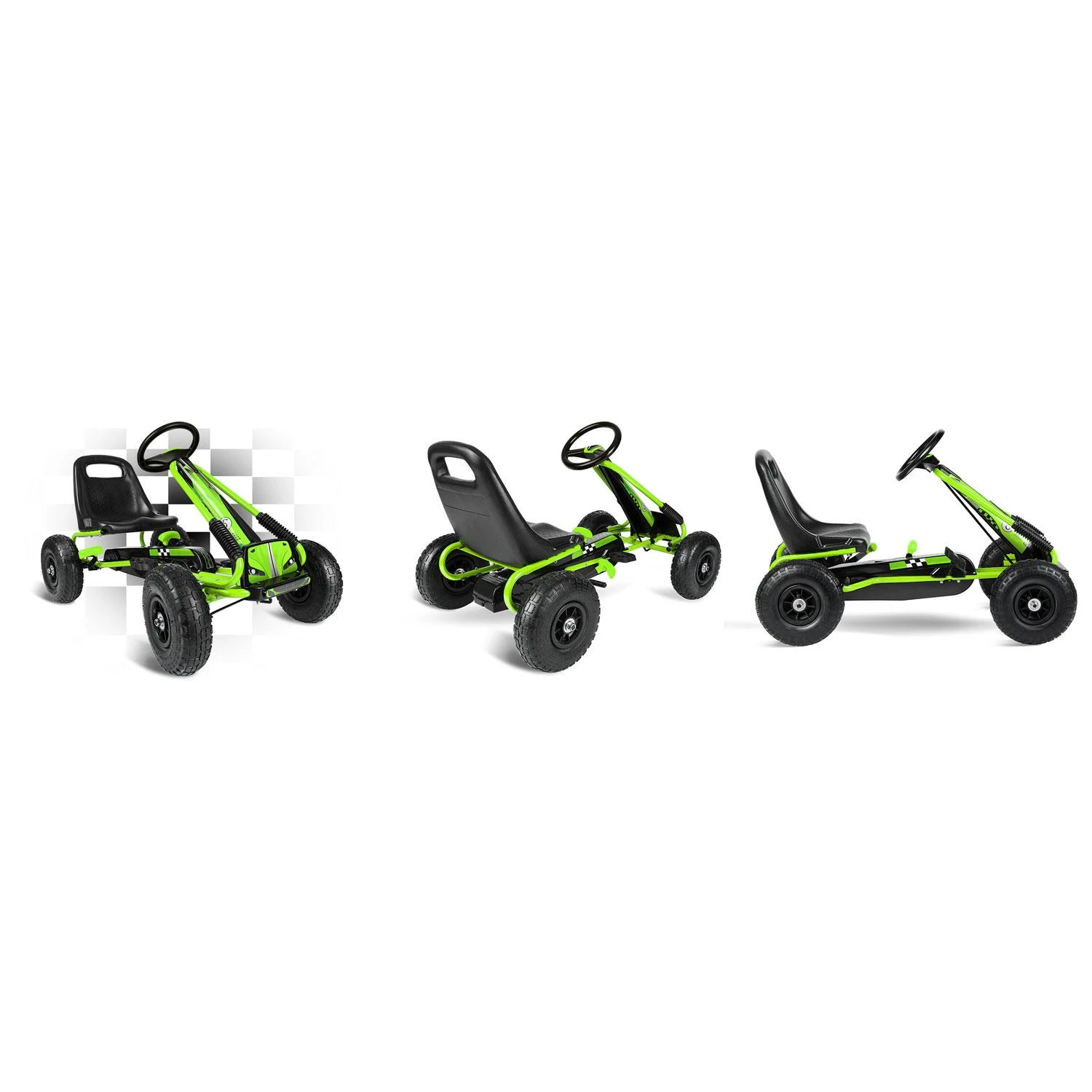 Ricokids Vaikiškas pedalinis gokartas RK-594 žalias