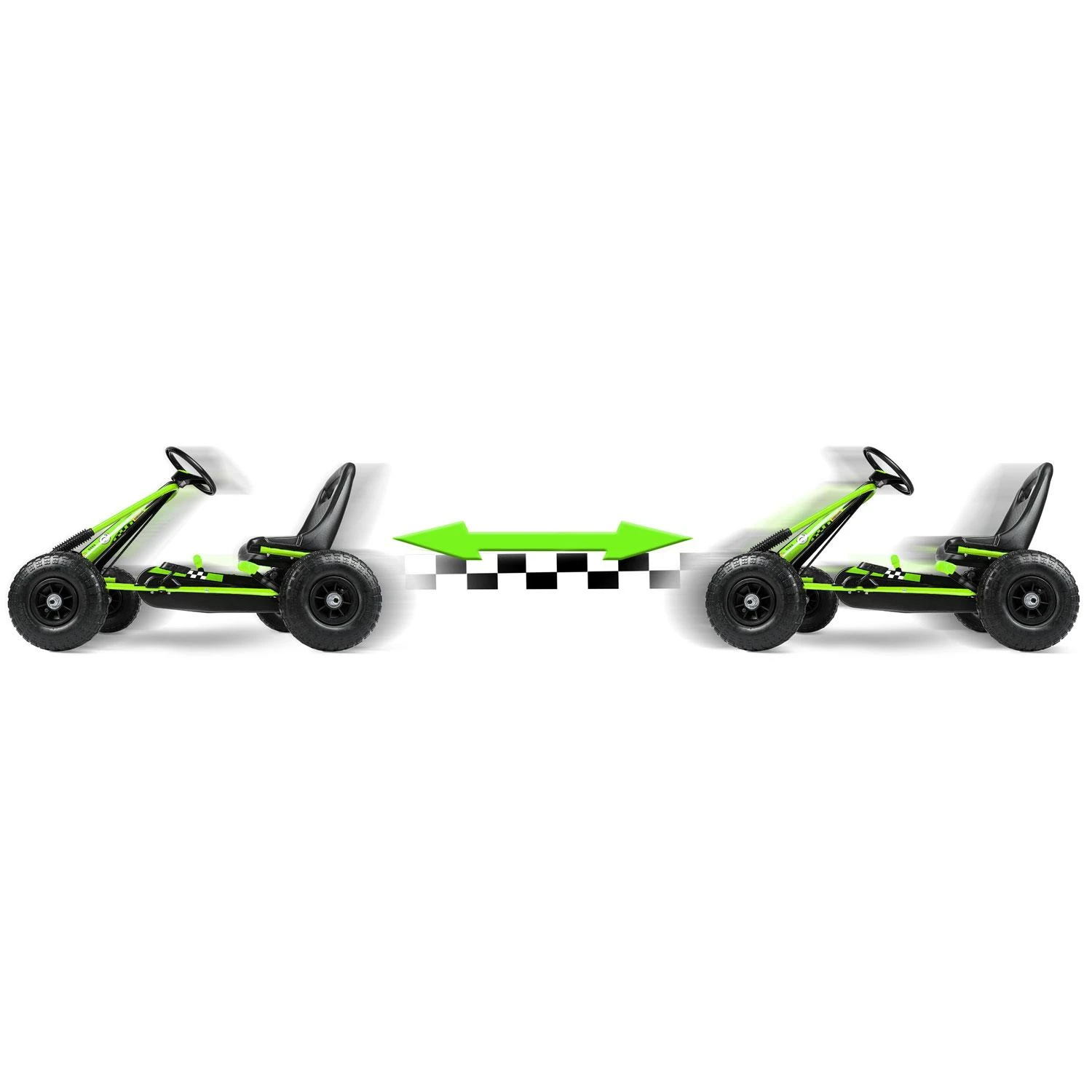 Ricokids Vaikiškas pedalinis gokartas RK-594 žalias