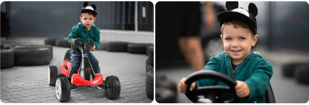 Vaikiškas pedalais minamas kartingas, Ricokids