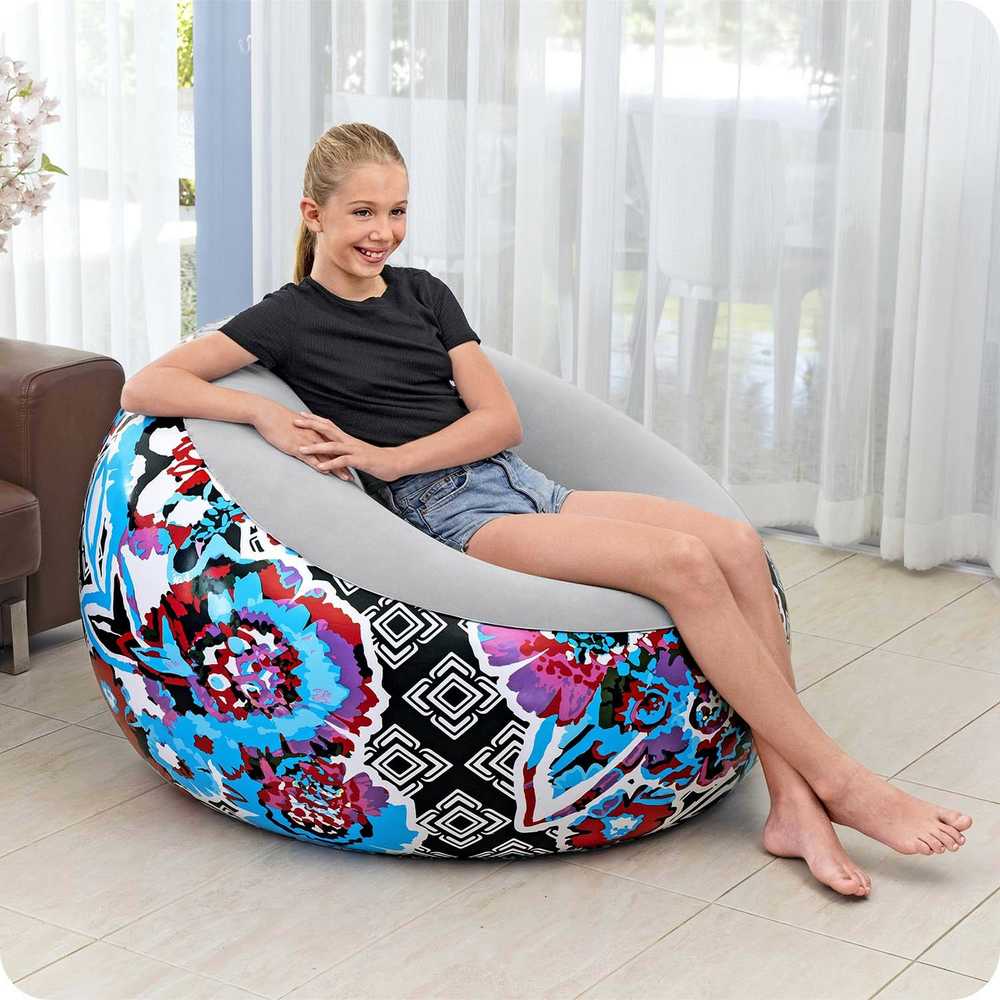 Pripučiamas fotelis Bestway Inflate-A-Chair, 112 x 112 x 66 cm