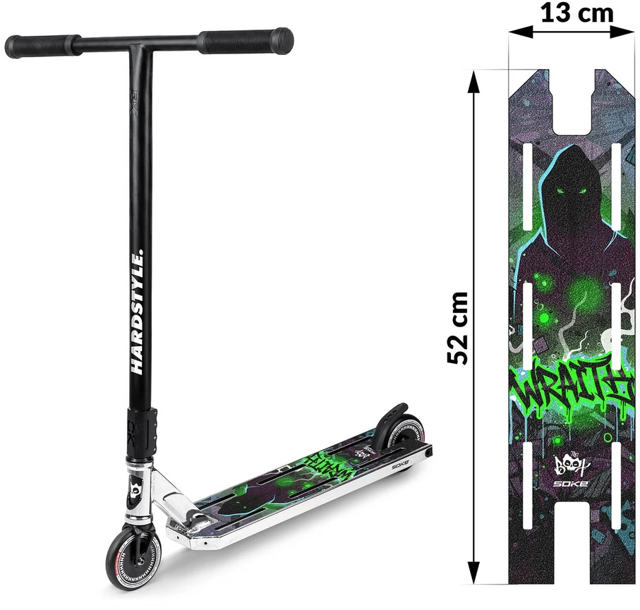 Šlifavimo juosta ekstremalaus važiavimo paspirtukui Soke Griptape 52x13cm Wraith