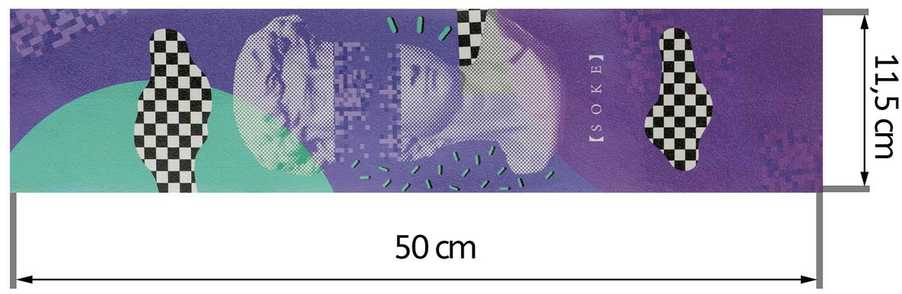 Soke Gripą fiksuojanti juosta „Vaporwave“ paspirtukams