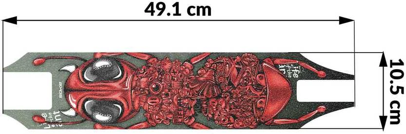 Griebimo juostos švitrinis popierius XTR paspirtukui - Ant