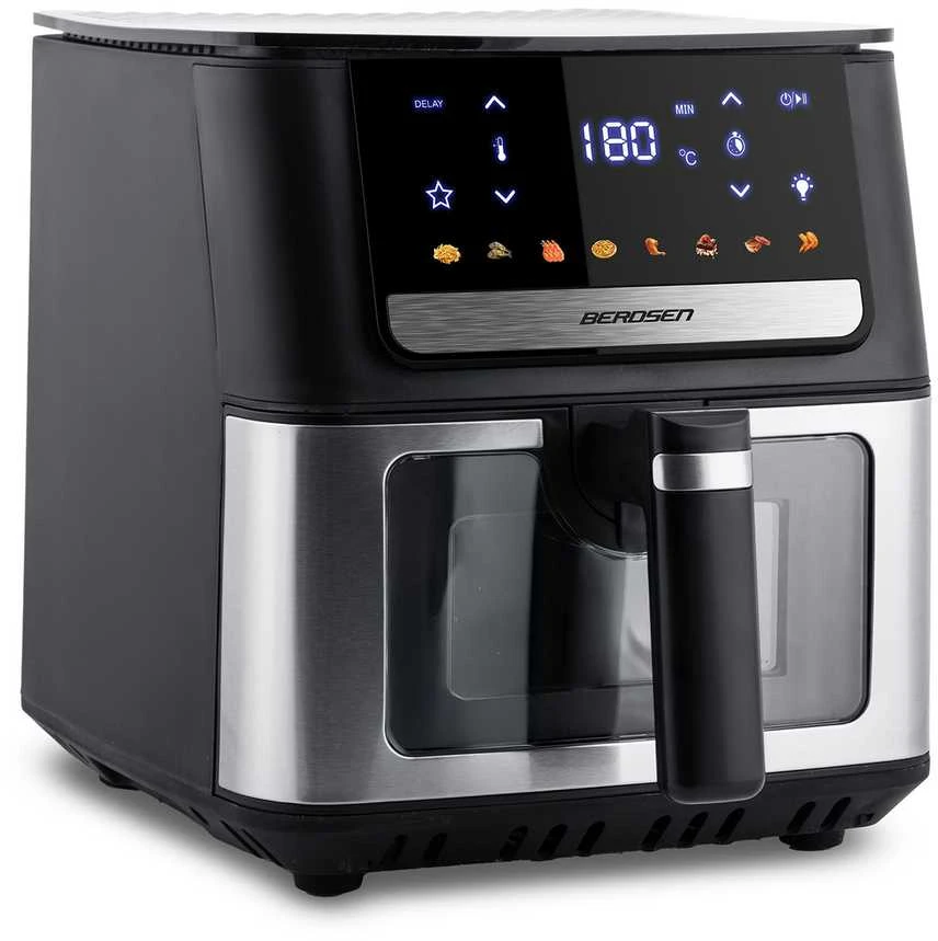 Bealiejė gruzdintuvė Berdsen BD-655, 6,5 l, 1700 W, juoda