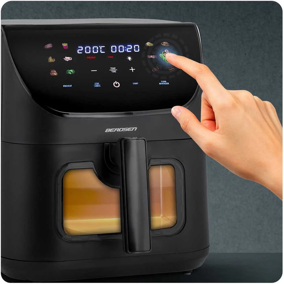 Belaidė juoda gruzdintuvė Berdsen BD-660 Air Fryer