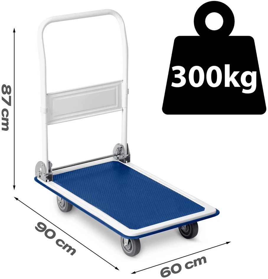 Humberg Baltai mėlynas rankinis transportavimo vežimėlis HM-506