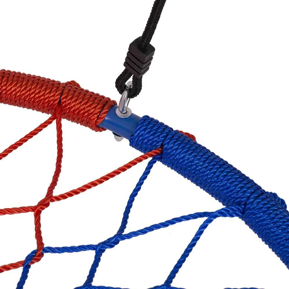 Neo-Sport Sūpynės lizdo formos SWINGO 95 cm mėlynos ir raudonos spalvos