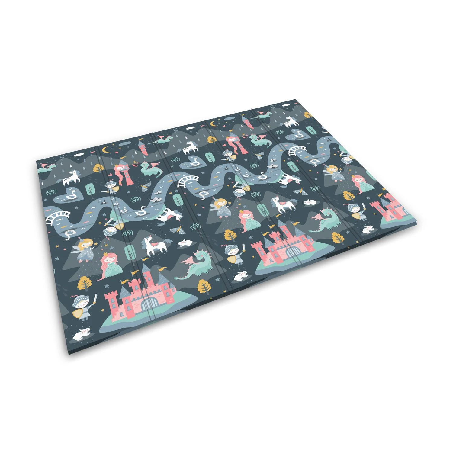 Mokomasis dvipusis putplasčio kilimėlis 200x150x1cm Nukido