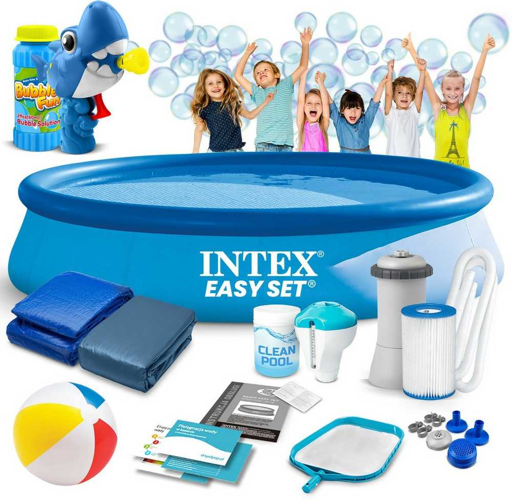 Išorinis baseinas INTEX 366 x 76 cm 15in1 28132 su burbulų mašinėle nemokamai