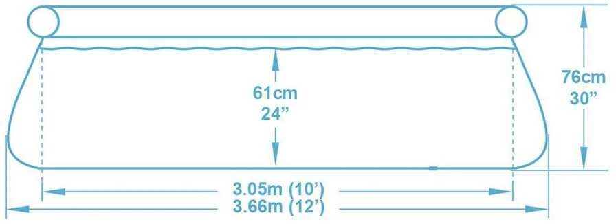 „Bestway 57443“ 366 x 76 cm 4 viename sodo baseinas