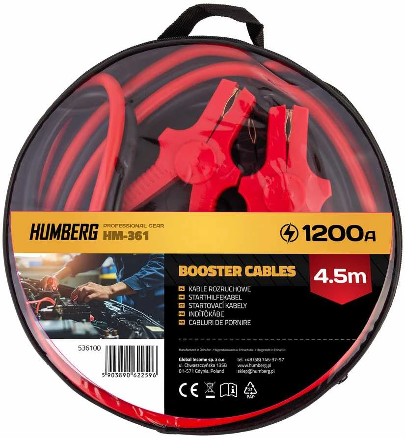 Užvedimo laidas 4,5 m 1200 A HM-361 Humberg