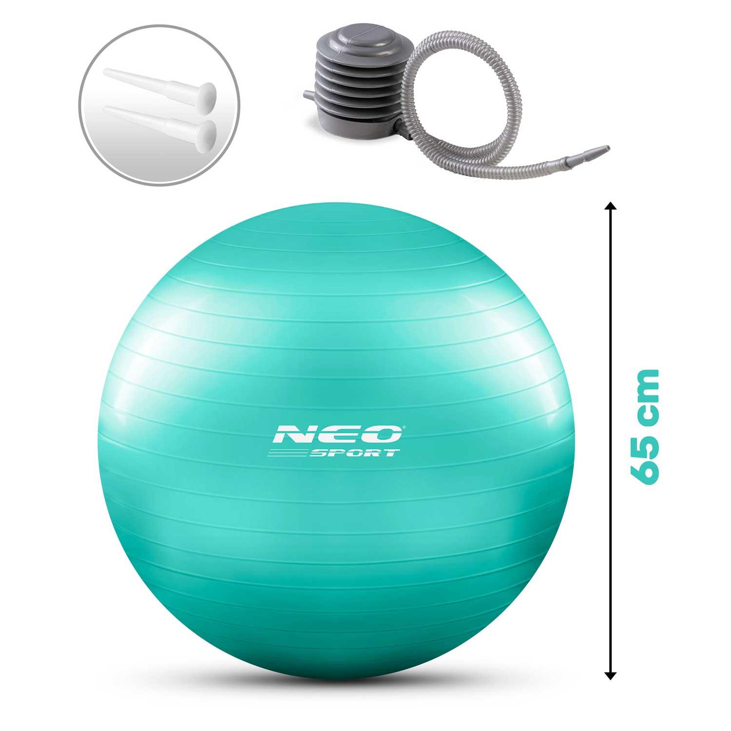 Neo-Sport Mankštos kamuolys 65 cm NS-951 turkio spalvos