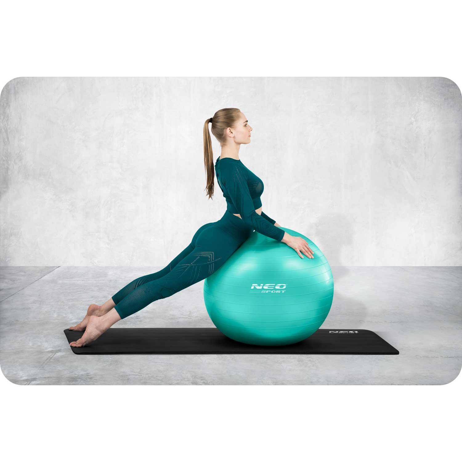 Neo-Sport Mankštos kamuolys 65 cm NS-951 turkio spalvos