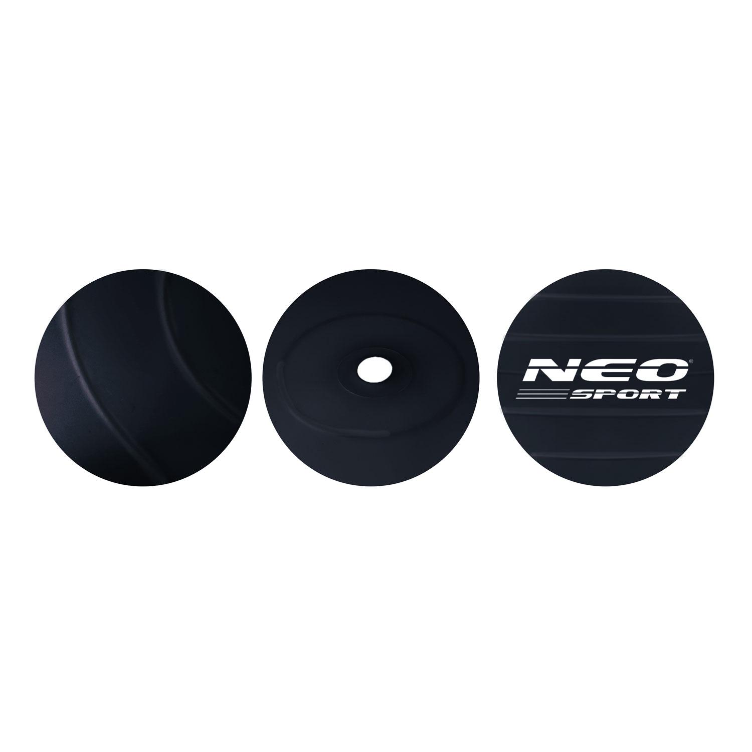 Neo-Sport Mankštos kamuolys 75 cm NS-952 juodas