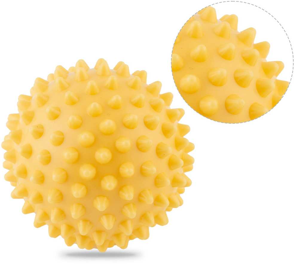 Neo-Sport Masažo ir fitneso kamuolys 9,5 cm NS-957 geltonas