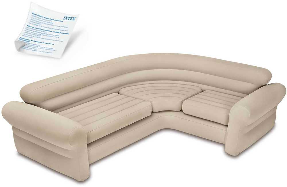 Intex pripučiama kampinė sofa, 257x203x76 cm 68575NP