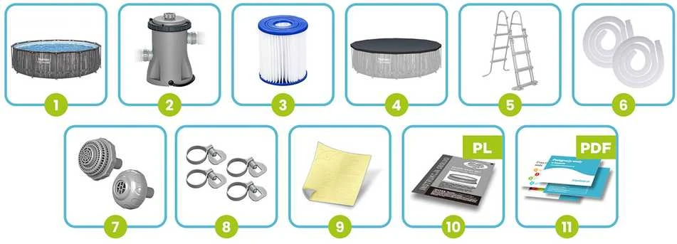 BESTWAY baseinas 4.27m x 1.07m, 5614Z