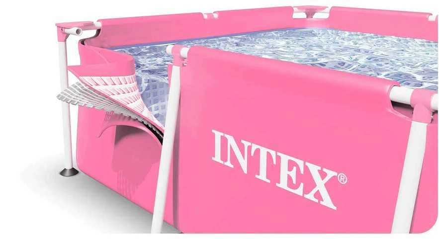 Intex Stačiakampis sodo baseinas, karkasinis, šeimos poilsiui, 220 x 150 x 60 cm, lengvai surenkamas baseinas