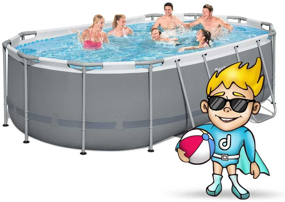 Karkasinis baseinas 427x250x100cm Bestway 8in1 56620