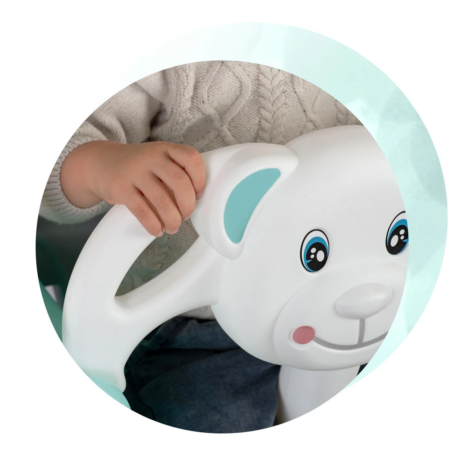 Ricokids Vaikiškos sūpynės Bear 3in1, turkio spalvos