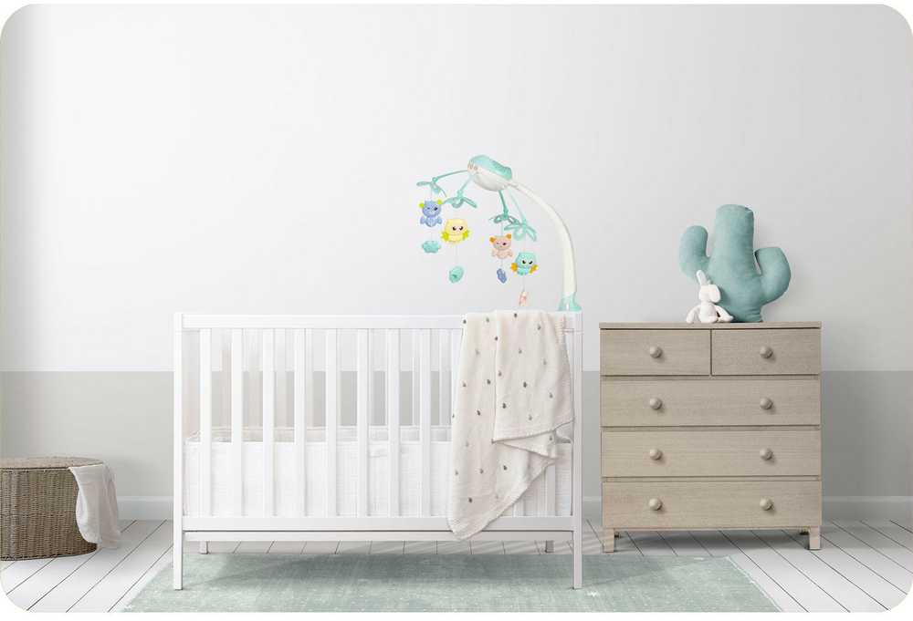 Ricokids Mėlyna RK-813 lovelės karuselė su projektuokliu