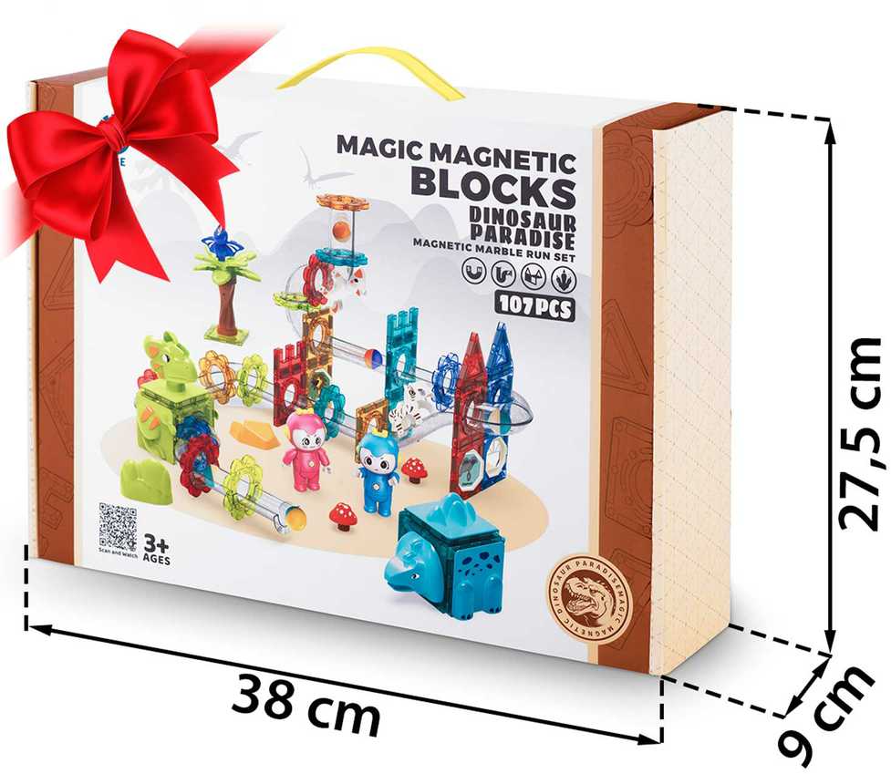 Ricokids RK-757 magnetiniai kaladėlės „Dinozaurų rojus“