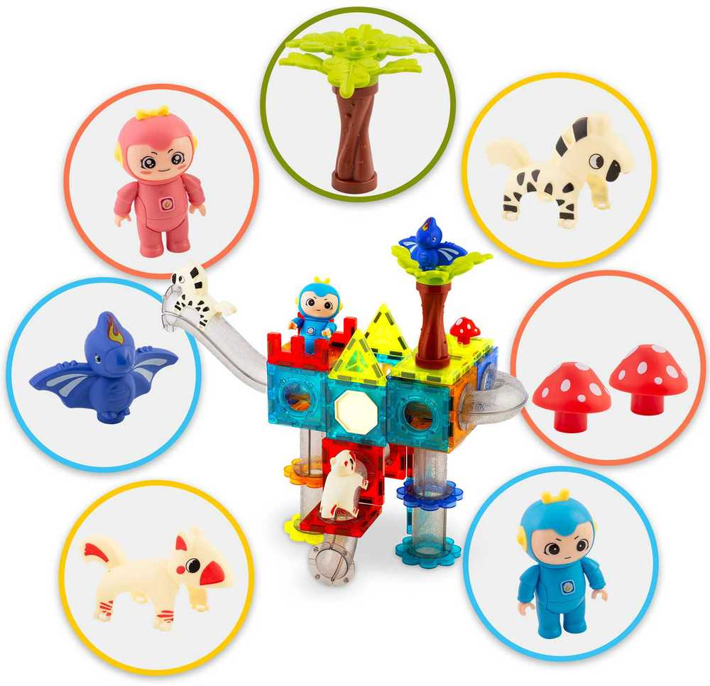 Ricokids RK-757 magnetiniai kaladėlės „Dinozaurų rojus“