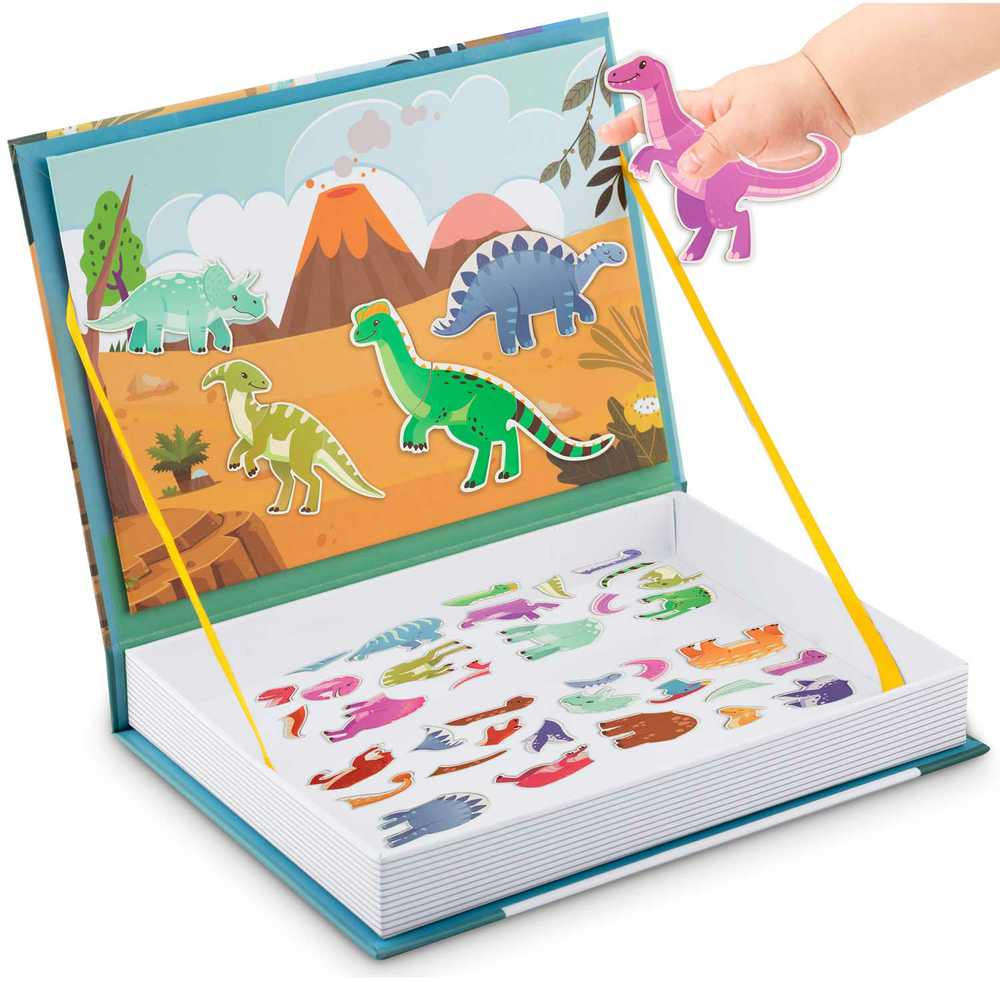 Ricokids Magnetinė knygelė-dėlionė Dinozaurai RK-770