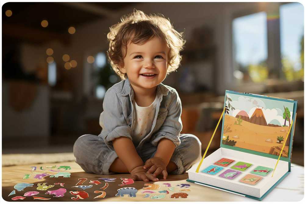 Ricokids Magnetinė knygelė-dėlionė Dinozaurai RK-770