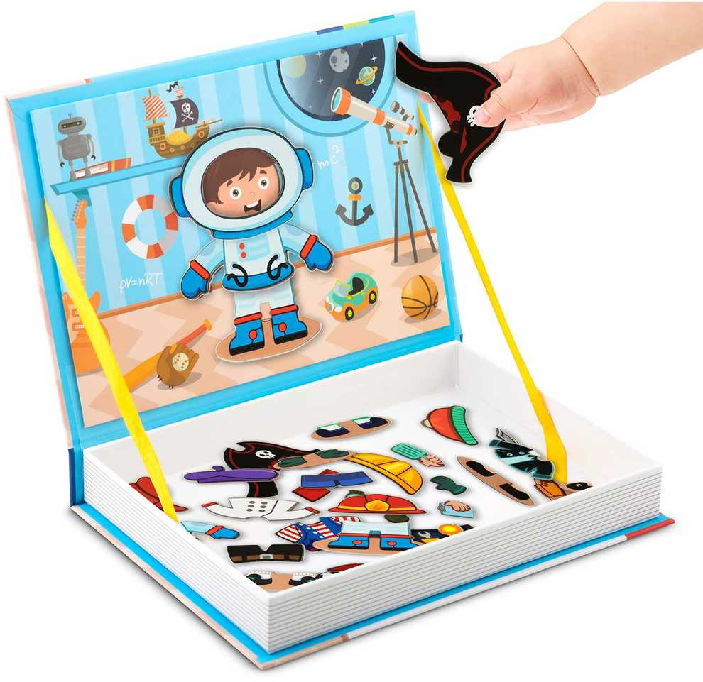 Ricokids Magnetinė dėlionių knygelė „Dress Up“ RK-770