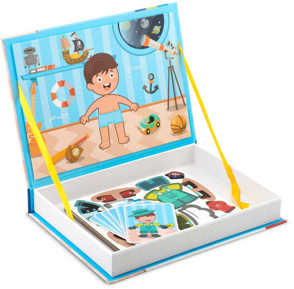 Ricokids Magnetinė dėlionių knygelė „Dress Up“ RK-770