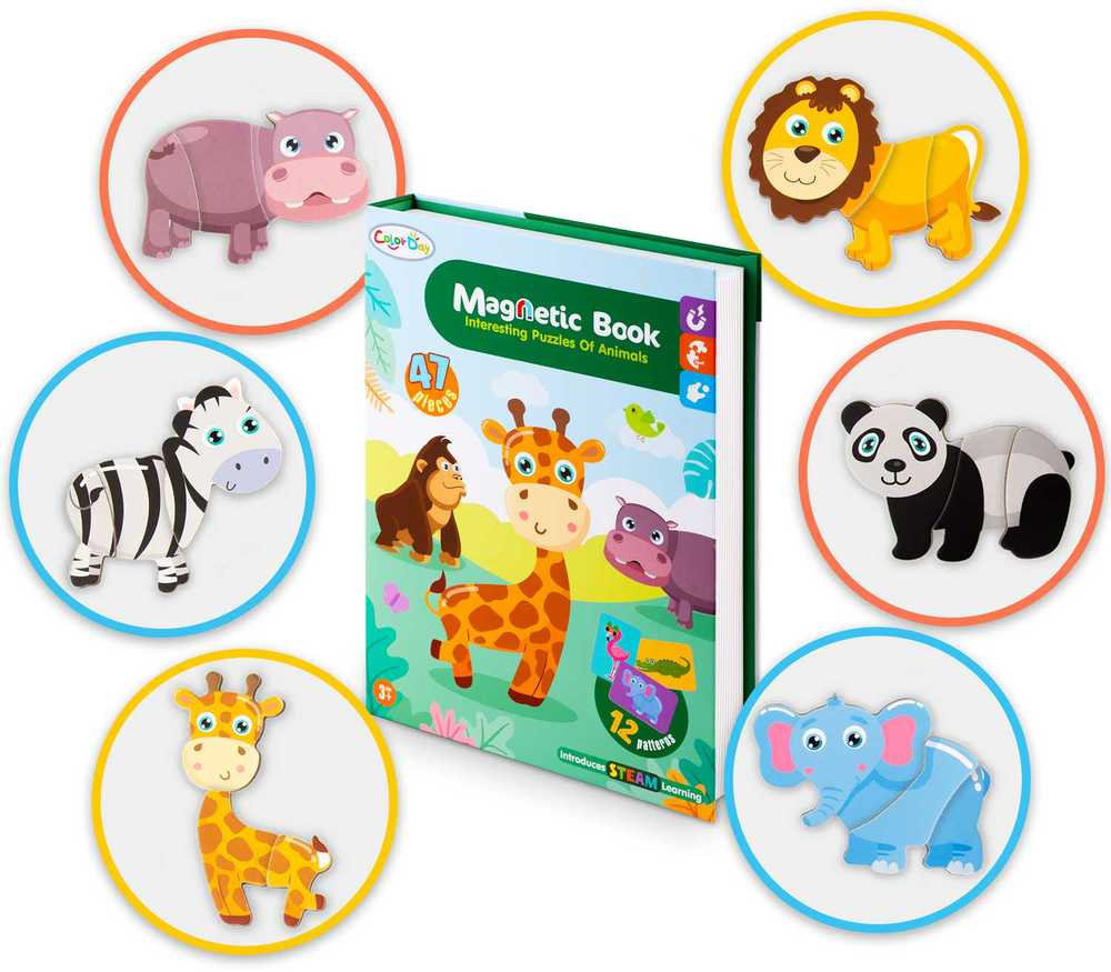 Ricokids Magnetinė dėlionė „Gyvūnai“ RK-770