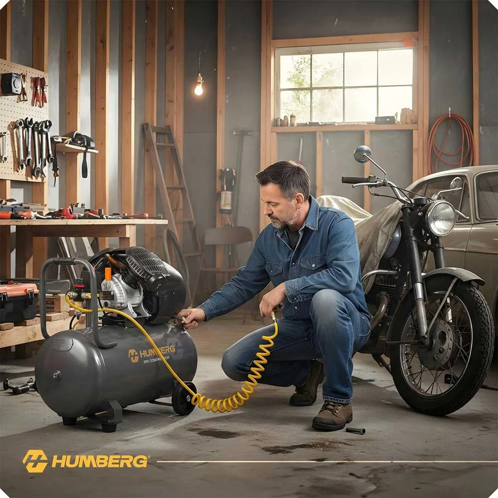 Oro kompresoriaus alyva 100l 8 bar Humberg HM-257