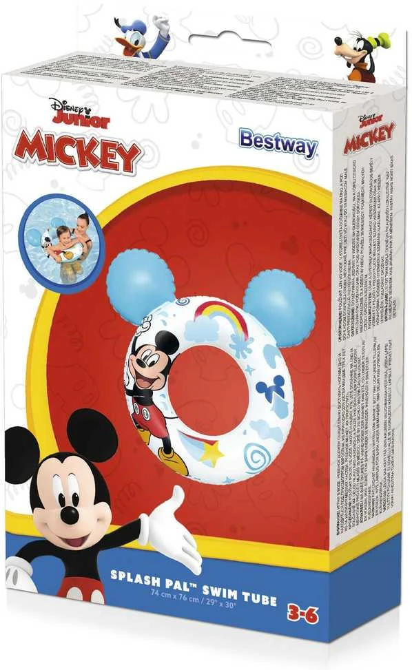 Pripučiamas ratas Bestway Mickey 9102, baltas, 760 mm