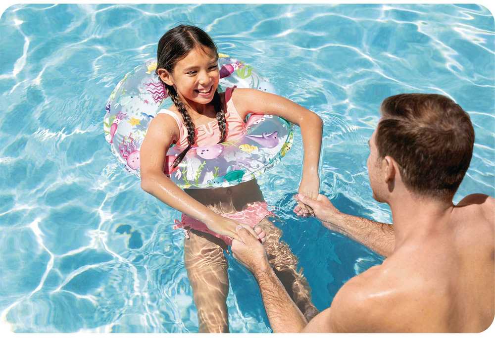 Plaukimo ratas „Underwater World“ 61 cm INTEX 59241