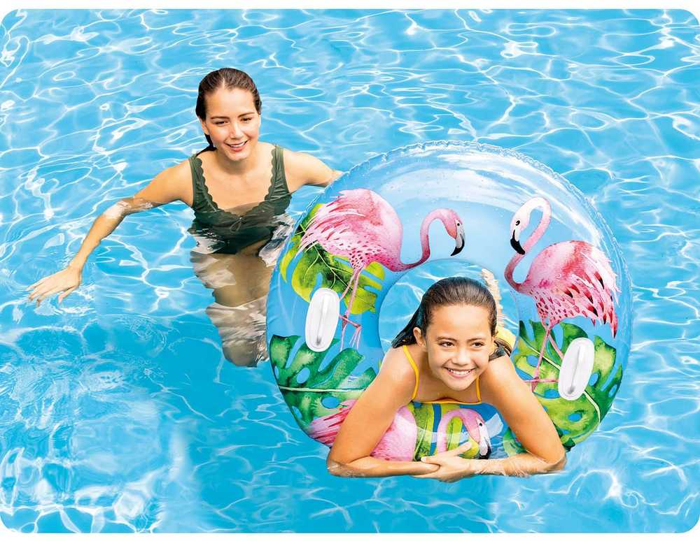 Flamingo plaukimo ratas 97 cm XL INTEX 58263