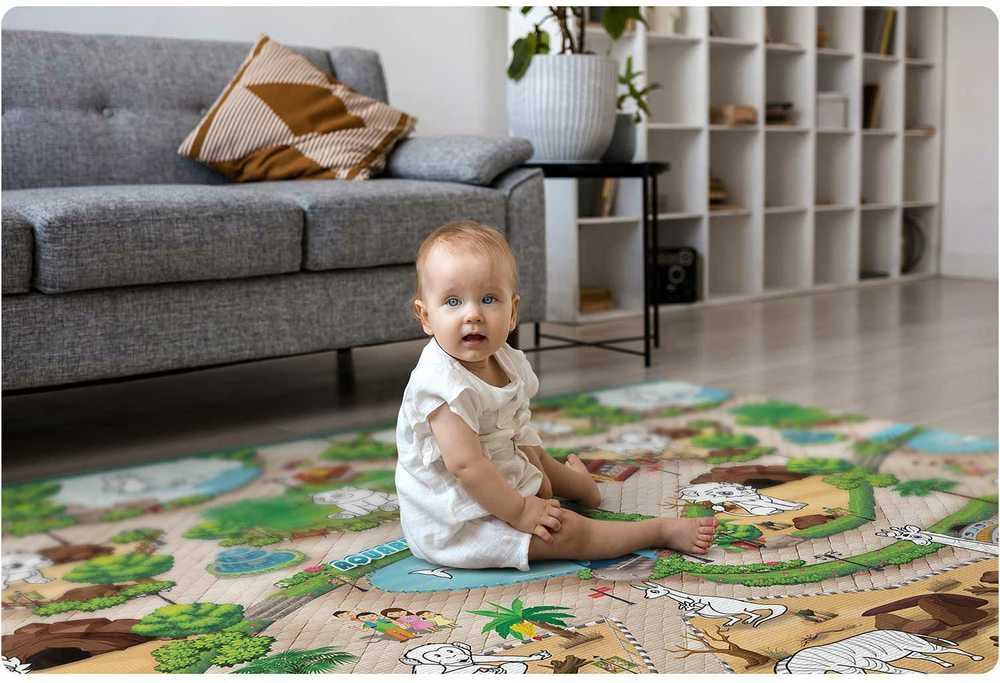 Ricokids RK-343 sulankstoma putų piešimo lenta 200 x 120 x 0,3 cm