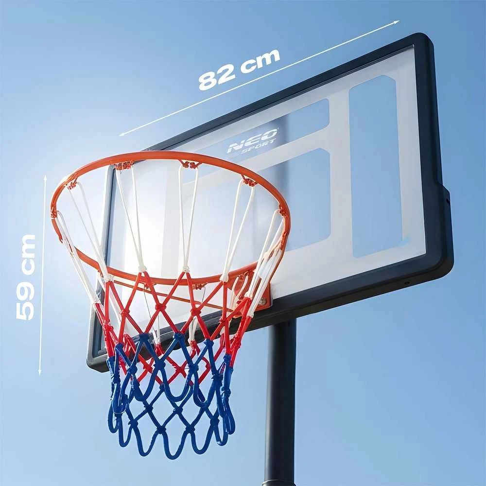 Reguliuojamas didelis laisvai stovintis krepšinio stovas 150-210 cm Neo-Sport NS-280