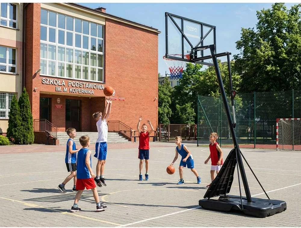 Reguliuojamas krepšinio krepšys 160-305 cm stabilus didelis Neo-Sport NS-284