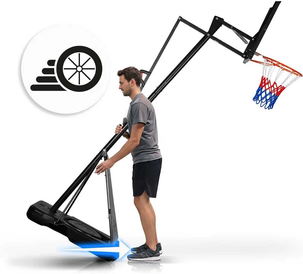Reguliuojamas krepšinio krepšys 160-305 cm stabilus didelis Neo-Sport NS-284